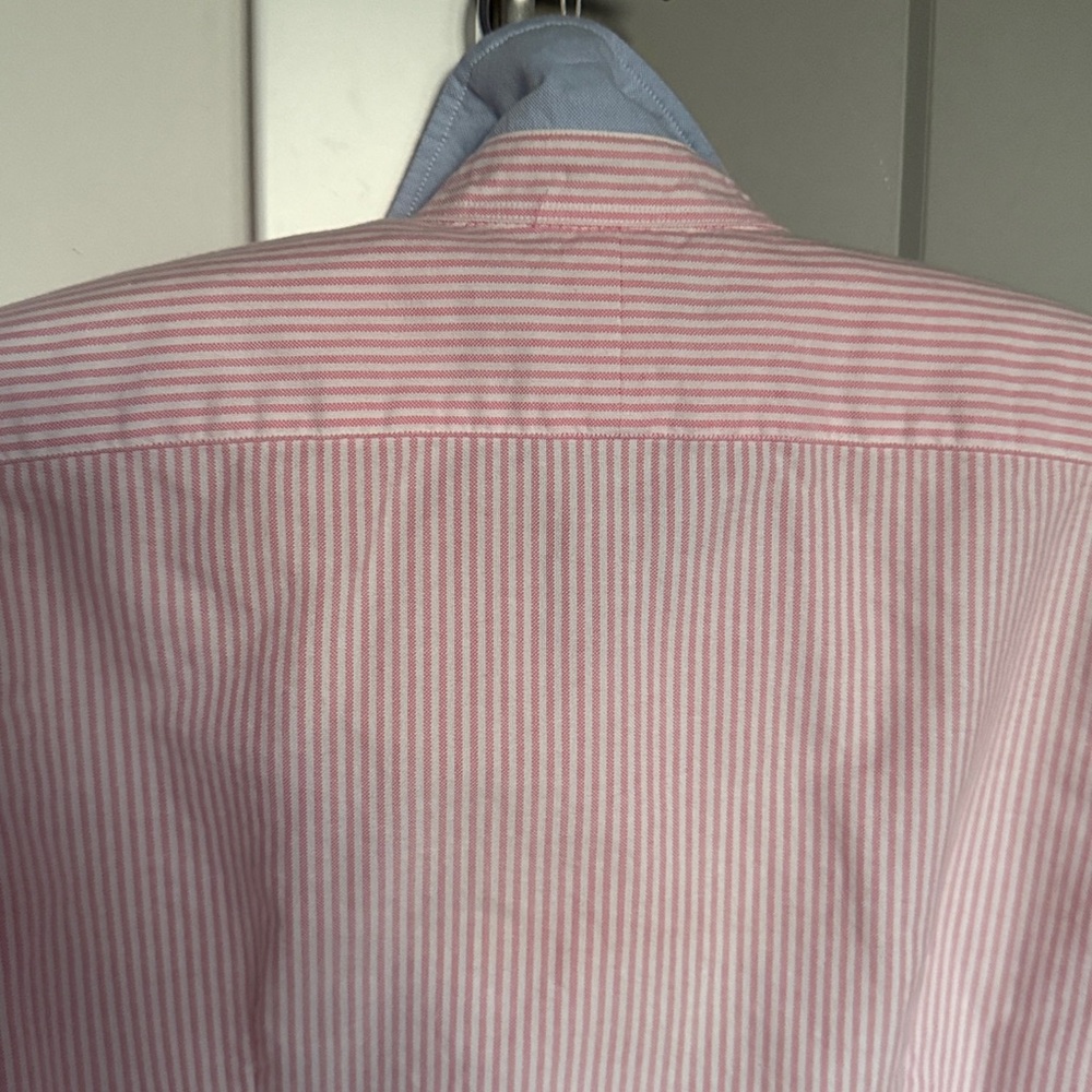 Ralph Lauren Pink and White Striped Dress Shirt - Picture 5 of 6